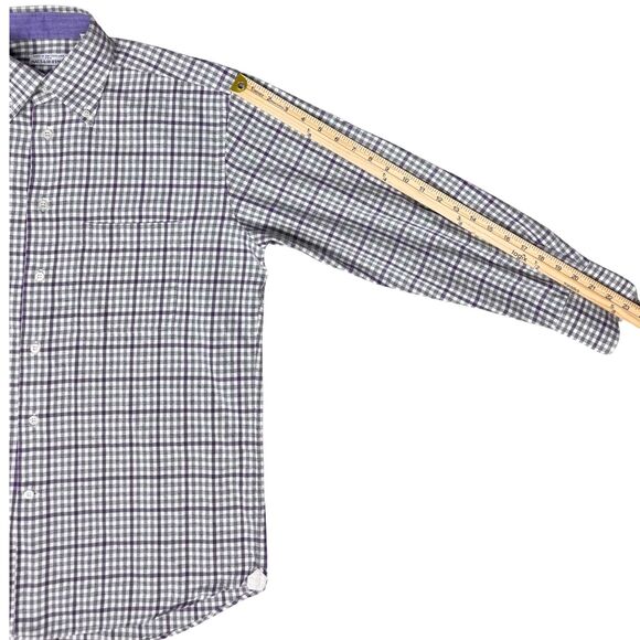 Maus & Hoffman Shirt Mens Plaid Check Button-Down Switzerland Medium Academia - Picture 6 of 8